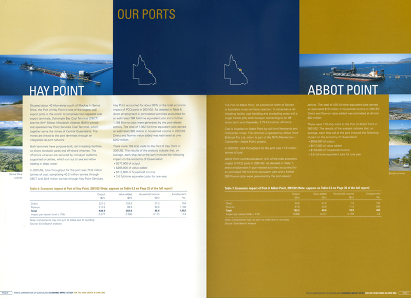 Ports Corporation Queensland - Corporate publication design and production