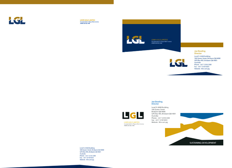 Lihir Gold Limited - Stationery design