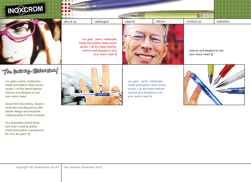 Inoxcrom Artex - Concept development and site design