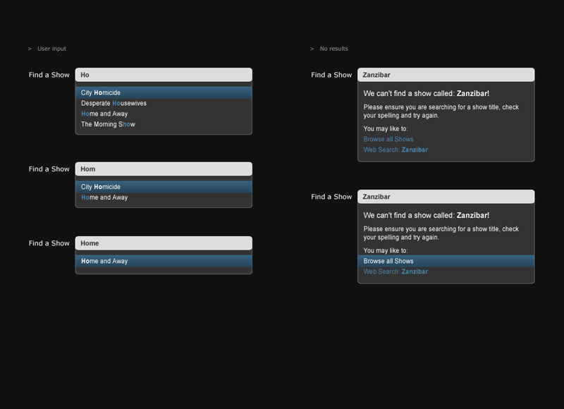 Plus7 Yahoo!7 TV - User experience design, Interaction design, Visual design
