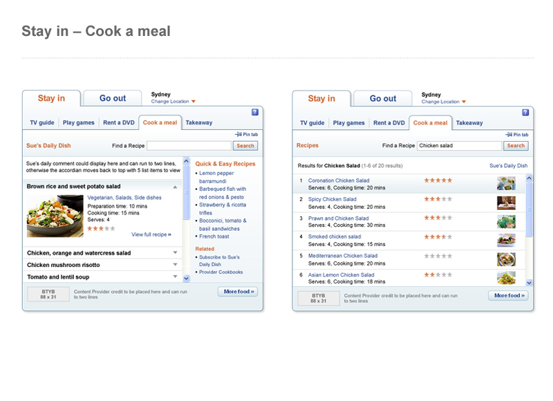 Yahoo!7 Frontpage - User experience design, Interaction design, Visual design