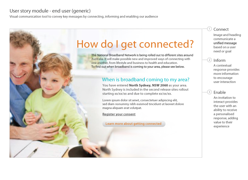 National Broadband Network (NBN) - User experience design, Interaction design, Visual design