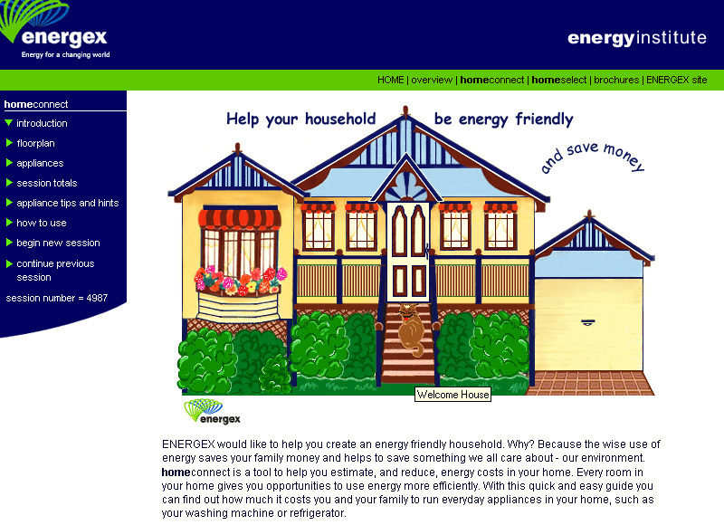 Energex Energy Institute - Corporate and product site design and development, Project management